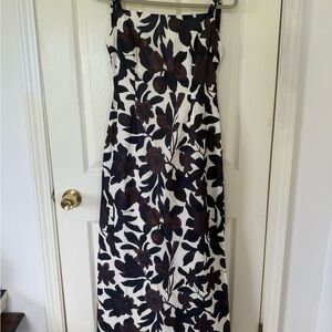 Commense Black/Brown & White Maxi Dress